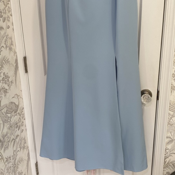 This is a Aidan Mattox stunning baby blue gown. - Picture 3 of 9